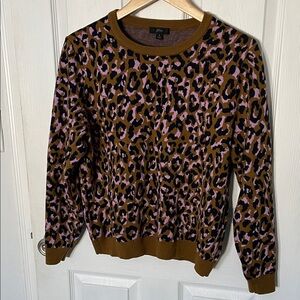 J. Crew Leopard Print Sweater